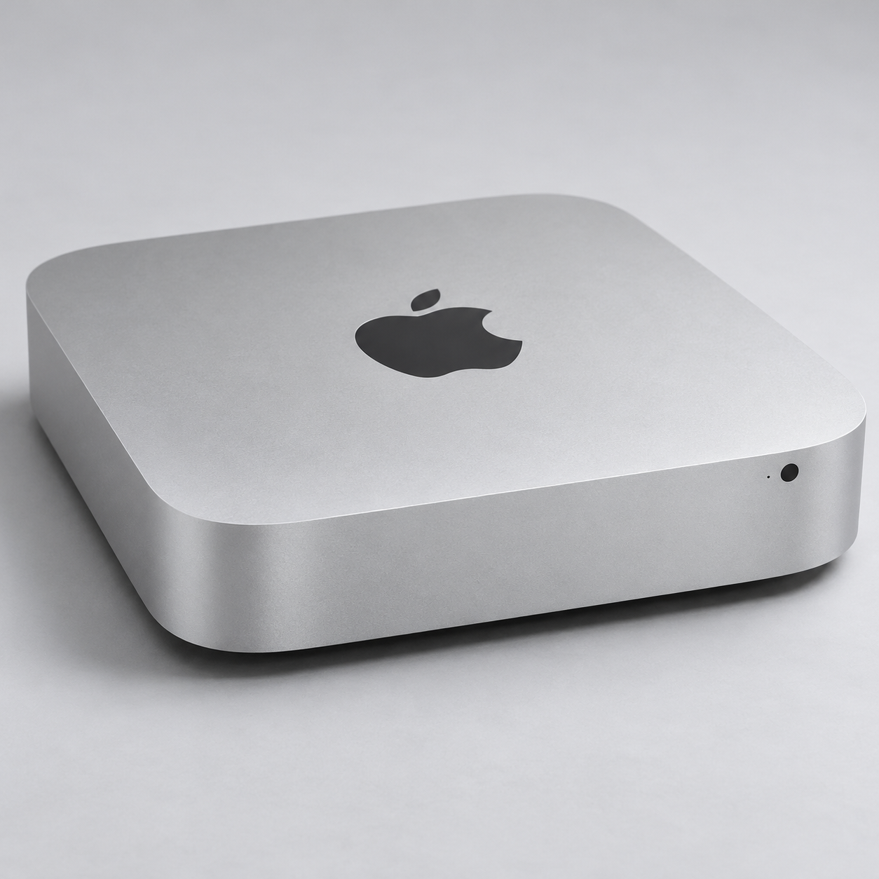 Silver Mac mini computer
